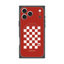 プレミアムスクエアケース with MagSafe［ Racing checkered flag Red - レーシングチェッカーフラッグ レッド ］