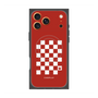 プレミアムスクエアケース with MagSafe［ Racing checkered flag Red - レーシングチェッカーフラッグ レッド ］