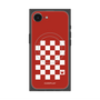 プレミアムスクエアケース with MagSafe［ Racing checkered flag Red - レーシングチェッカーフラッグ レッド ］
