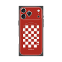プレミアムスクエアケース with MagSafe［ Racing checkered flag Red - レーシングチェッカーフラッグ レッド ］