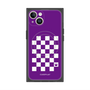 プレミアムスクエアケース with MagSafe［ Racing checkered flag Purple - レーシングチェッカーフラッグ パープル ］