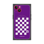 プレミアムスクエアケース with MagSafe［ Racing checkered flag Purple - レーシングチェッカーフラッグ パープル ］