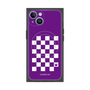 プレミアムスクエアケース with MagSafe［ Racing checkered flag Purple - レーシングチェッカーフラッグ パープル ］
