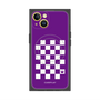 プレミアムスクエアケース with MagSafe［ Racing checkered flag Purple - レーシングチェッカーフラッグ パープル ］