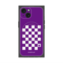 プレミアムスクエアケース with MagSafe［ Racing checkered flag Purple - レーシングチェッカーフラッグ パープル ］
