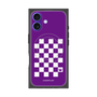 プレミアムスクエアケース with MagSafe［ Racing checkered flag Purple - レーシングチェッカーフラッグ パープル ］