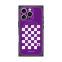 プレミアムスクエアケース with MagSafe［ Racing checkered flag Purple - レーシングチェッカーフラッグ パープル ］