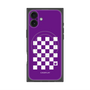 プレミアムスクエアケース with MagSafe［ Racing checkered flag Purple - レーシングチェッカーフラッグ パープル ］