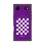プレミアムスクエアケース with MagSafe［ Racing checkered flag Purple - レーシングチェッカーフラッグ パープル ］