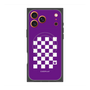 プレミアムスクエアケース with MagSafe［ Racing checkered flag Purple - レーシングチェッカーフラッグ パープル ］