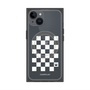 プレミアムスクエアケース with MagSafe［ Racing checkered flag White - レーシングチェッカーフラッグ ホワイト ］