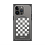 プレミアムスクエアケース with MagSafe［ Racing checkered flag White - レーシングチェッカーフラッグ ホワイト ］