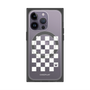 プレミアムスクエアケース with MagSafe［ Racing checkered flag White - レーシングチェッカーフラッグ ホワイト ］