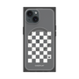 プレミアムスクエアケース with MagSafe［ Racing checkered flag White - レーシングチェッカーフラッグ ホワイト ］