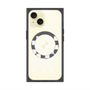 プレミアムスクエアケース with MagSafe［ Racing checkered flag White - レーシングチェッカーフラッグ ホワイト ］