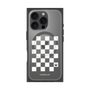 プレミアムスクエアケース with MagSafe［ Racing checkered flag White - レーシングチェッカーフラッグ ホワイト ］