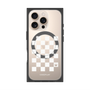 プレミアムスクエアケース with MagSafe［ Racing checkered flag White - レーシングチェッカーフラッグ ホワイト ］