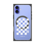 プレミアムスクエアケース with MagSafe［ Racing checkered flag White - レーシングチェッカーフラッグ ホワイト ］