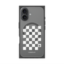 プレミアムスクエアケース with MagSafe［ Racing checkered flag White - レーシングチェッカーフラッグ ホワイト ］
