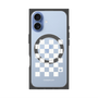 プレミアムスクエアケース with MagSafe［ Racing checkered flag White - レーシングチェッカーフラッグ ホワイト ］