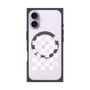プレミアムスクエアケース with MagSafe［ Racing checkered flag White - レーシングチェッカーフラッグ ホワイト ］