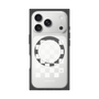 プレミアムスクエアケース with MagSafe［ Racing checkered flag White - レーシングチェッカーフラッグ ホワイト ］