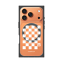 プレミアムスクエアケース with MagSafe［ Racing checkered flag White - レーシングチェッカーフラッグ ホワイト ］