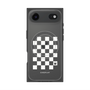 プレミアムスクエアケース with MagSafe［ Racing checkered flag White - レーシングチェッカーフラッグ ホワイト ］