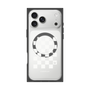 プレミアムスクエアケース with MagSafe［ Racing checkered flag White - レーシングチェッカーフラッグ ホワイト ］