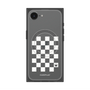 プレミアムスクエアケース with MagSafe［ Racing checkered flag White - レーシングチェッカーフラッグ ホワイト ］