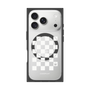 プレミアムスクエアケース with MagSafe［ Racing checkered flag White - レーシングチェッカーフラッグ ホワイト ］