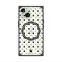 プレミアムスクエアケース with MagSafe［ CASEPLAY Crown dots Black - ケースプレイ・クラウン・ドッツ ブラック ］