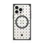 プレミアムスクエアケース with MagSafe［ CASEPLAY Crown dots Black - ケースプレイ・クラウン・ドッツ ブラック ］