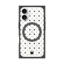 プレミアムスクエアケース with MagSafe［ CASEPLAY Crown dots Black - ケースプレイ・クラウン・ドッツ ブラック ］