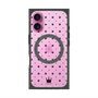 プレミアムスクエアケース with MagSafe［ CASEPLAY Crown dots Black - ケースプレイ・クラウン・ドッツ ブラック ］