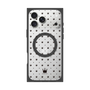 プレミアムスクエアケース with MagSafe［ CASEPLAY Crown dots Black - ケースプレイ・クラウン・ドッツ ブラック ］