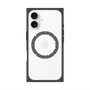 プレミアムスクエアケース with MagSafe［ CASEPLAY Crown dots White - ケースプレイ・クラウン・ドッツ ホワイト ］