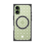 プレミアムスクエアケース with MagSafe［ CASEPLAY Crown dots White - ケースプレイ・クラウン・ドッツ ホワイト ］