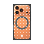 プレミアムスクエアケース with MagSafe［ CASEPLAY Crown dots White - ケースプレイ・クラウン・ドッツ ホワイト ］