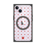 プレミアムスクエアケース with MagSafe［ CASEPLAY Crown dots Red - ケースプレイ・クラウン・ドッツ レッド ］