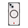 プレミアムスクエアケース with MagSafe［ CASEPLAY Crown dots Red - ケースプレイ・クラウン・ドッツ レッド ］