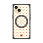 プレミアムスクエアケース with MagSafe［ CASEPLAY Crown dots Red - ケースプレイ・クラウン・ドッツ レッド ］