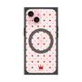 プレミアムスクエアケース with MagSafe［ CASEPLAY Crown dots Red - ケースプレイ・クラウン・ドッツ レッド ］