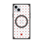 プレミアムスクエアケース with MagSafe［ CASEPLAY Crown dots Red - ケースプレイ・クラウン・ドッツ レッド ］