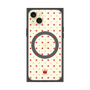 プレミアムスクエアケース with MagSafe［ CASEPLAY Crown dots Red - ケースプレイ・クラウン・ドッツ レッド ］