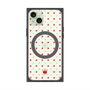 プレミアムスクエアケース with MagSafe［ CASEPLAY Crown dots Red - ケースプレイ・クラウン・ドッツ レッド ］