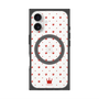 プレミアムスクエアケース with MagSafe［ CASEPLAY Crown dots Red - ケースプレイ・クラウン・ドッツ レッド ］