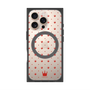 プレミアムスクエアケース with MagSafe［ CASEPLAY Crown dots Red - ケースプレイ・クラウン・ドッツ レッド ］