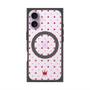 プレミアムスクエアケース with MagSafe［ CASEPLAY Crown dots Red - ケースプレイ・クラウン・ドッツ レッド ］