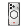 プレミアムスクエアケース with MagSafe［ CASEPLAY Crown dots Red - ケースプレイ・クラウン・ドッツ レッド ］